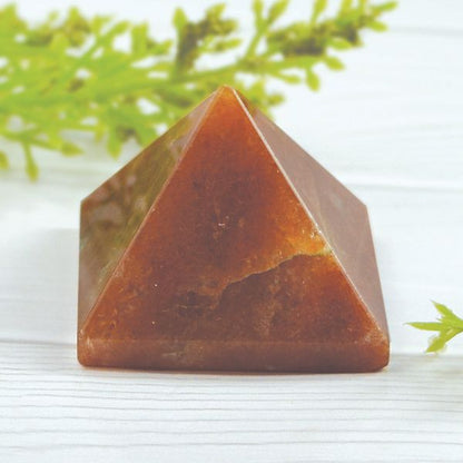 Red Aventurine Pyramid for Reiki Healing / Grid and Vastu Correction