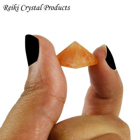 Polished Red Aventurine Crystal Pyramid for Vitality and Grounding
