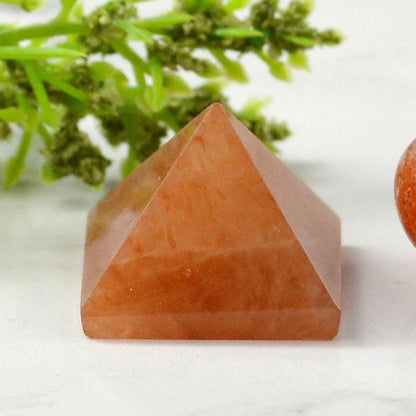 Red Aventurine Pyramid for Reiki Healing / Grid and Vastu Correction