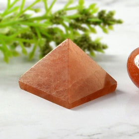 Polished Red Aventurine Crystal Pyramid for Vitality and Grounding