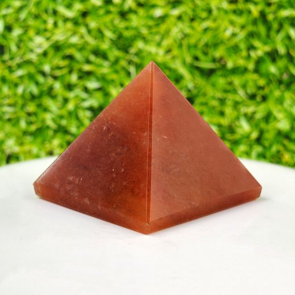 Red Aventurine Pyramid for Reiki Healing / Grid and Vastu Correction