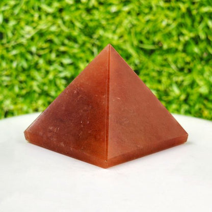 Red Aventurine Pyramid for Reiki Healing / Grid and Vastu Correction