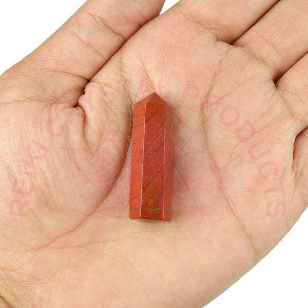 Red Jasper Crystal Pencil / Obelisks-25-30 mm