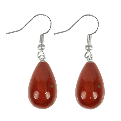Natural Crystal Stone Drop Shape Earrings for Girls / Women