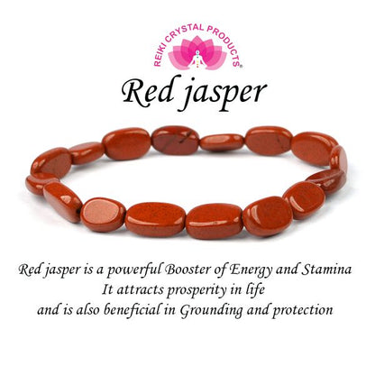Natural Crystal Stone Oval Beads Bracelet