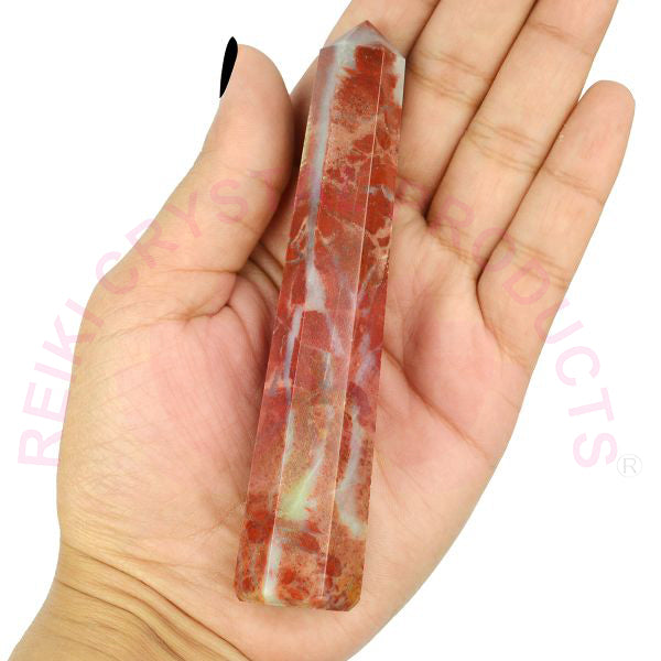 Red Jasper Crystal Pencil / Obelisks