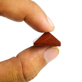 Polished Red Jasper Crystal Pyramid for Grounding and Strength