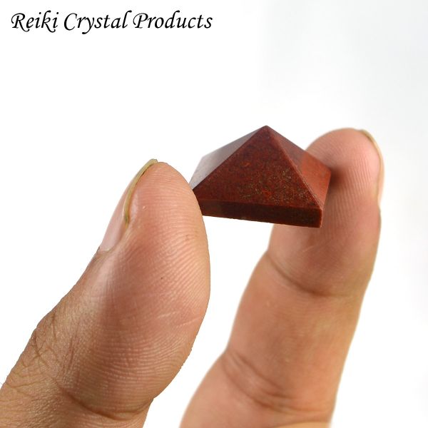 Natural Red Jasper Pyramid 10-15 mm