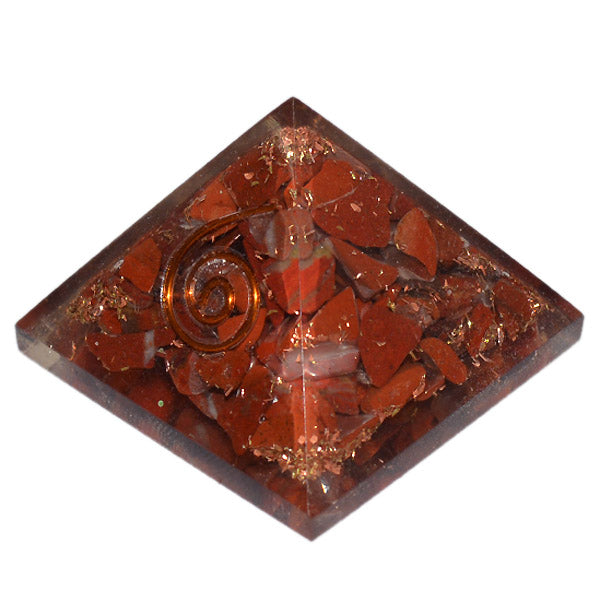 Red Jasper Orgonite Pyramid 50-55 mm