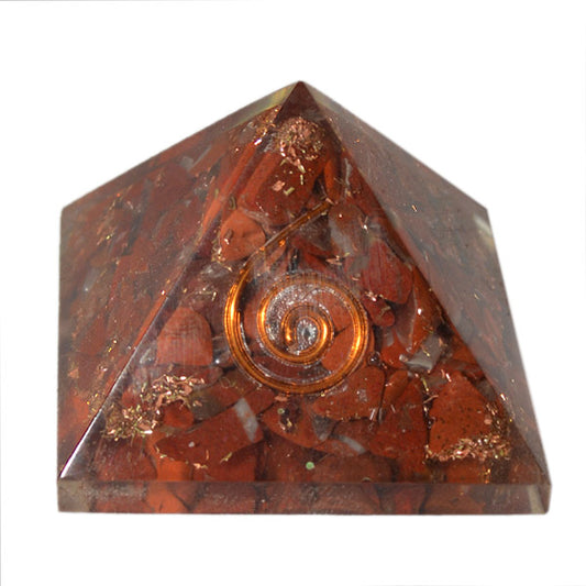 Red Jasper Orgonite Pyramid 50-55 mm