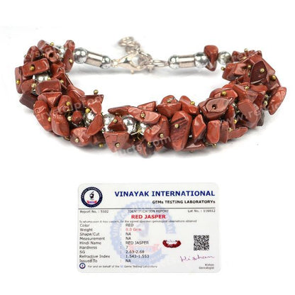 Certified Natural Crystal Stone Adjustable Chip Beads Bracelet
