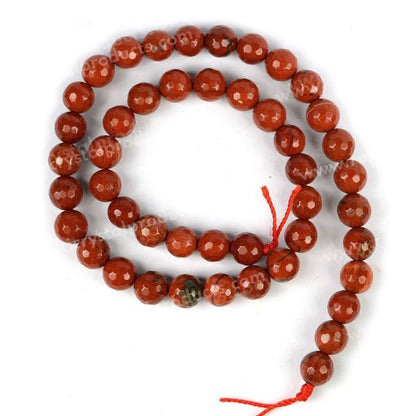 Natural Crystal Stone 8 mm Faceted Loose Beads 45-50 pcs for Making Bracelet Mala Necklaces