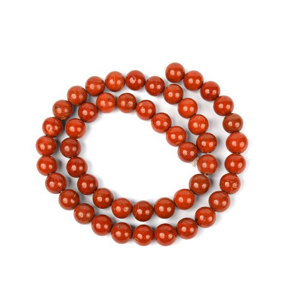 Red Jasper 8 mm Round Loose Beads 45-50 pcs for Making Bracelet Mala Necklaces