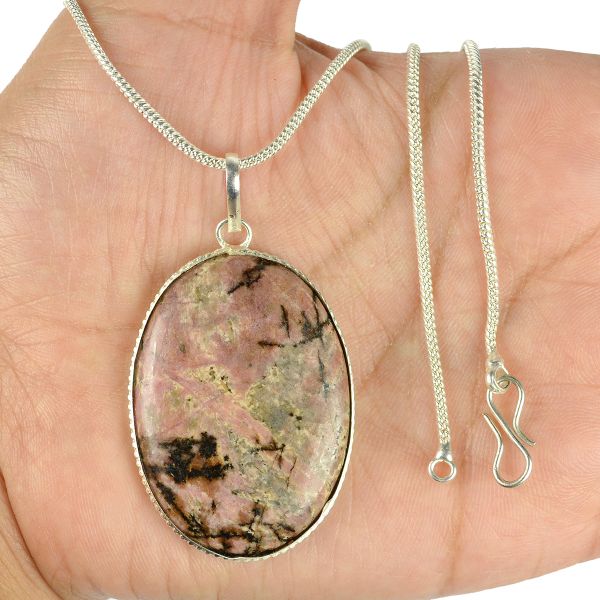 Rhodonite Pendant for Love and Emotional Healing