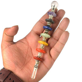 7 Chakra Healing Wand Crystal Energy Stick