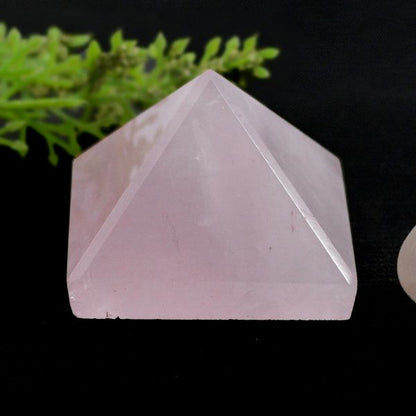 Rose Quartz Pyramid for Reiki Healing / Grid and Vastu Correction
