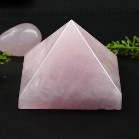 Rose Quartz Pyramid for Reiki Healing / Grid and Vastu Correction