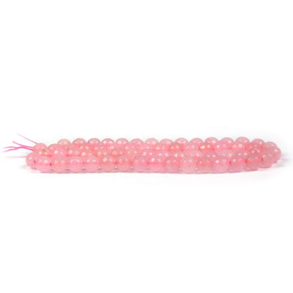 Rose Quartz 6 mm Faceted Loose Beads 65-70 pcs for Making Bracelet Mala Necklaces