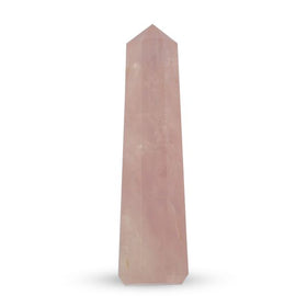 Polished Rose Quartz Obelisk for Love and Emotional Healing