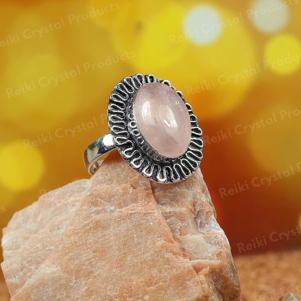 Natural Original Crystal Stone Adjustable Ring