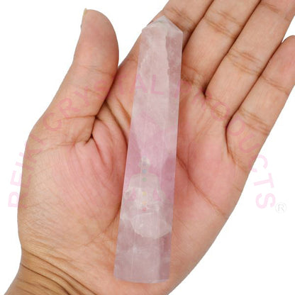 Rose Quartz Crystal Pencil / Obelisks