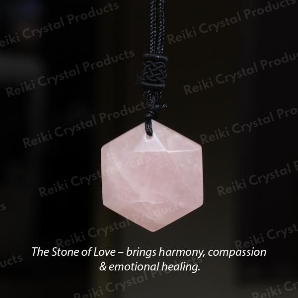 Natural Crystal Stone Star Shape Pendant with Thread for Unisex
