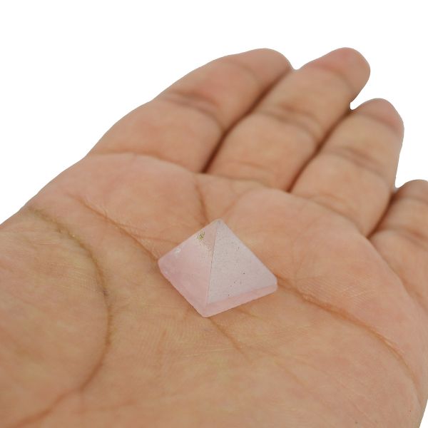 Rose Quartz Pyramid for Reiki Healing / Grid and Vastu Correction