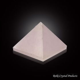 Reiki Charged Rose Quartz Pyramid for Emotional Healing