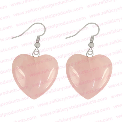 Crystal Stone Heart Shape Earrings for Girls Women