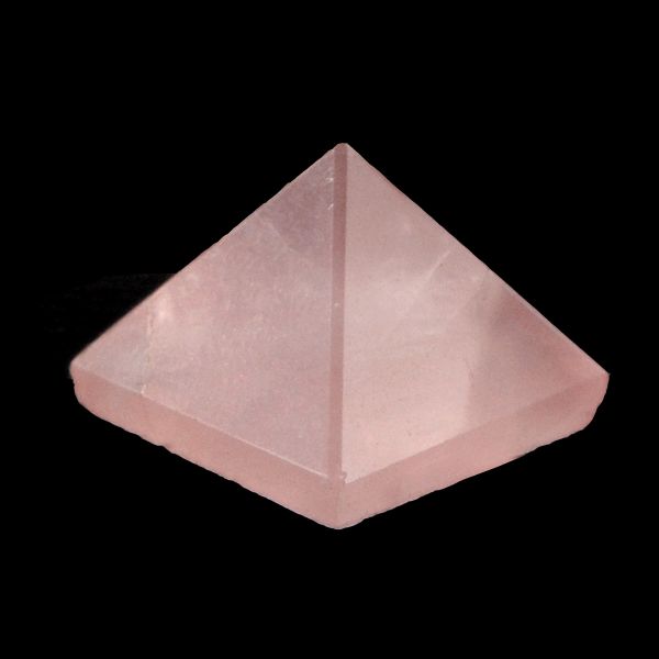 Rose Quartz Pyramid for Reiki Healing / Grid and Vastu Correction