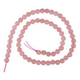 Natural Rose Quartz 6mm faceted loose beads for jewelry making