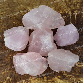 Rose Quartz Raw Rough Stones