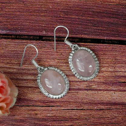 Natural Crystal Stone Earrings with for Girls and Women