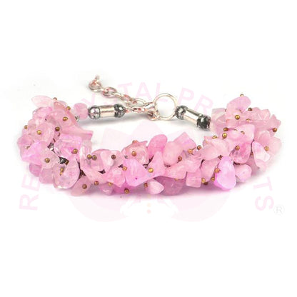Natural Crystal Stone Adjustable Chip Beads Bracelet