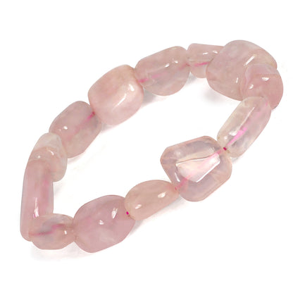 Rose Quartz Crystal Bracelet | Natural Healing Gemstone Bracelet for Love & Self-Care