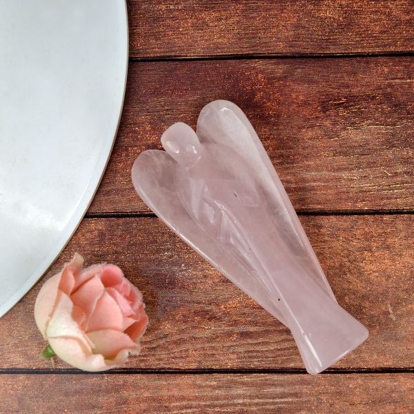 Natural Crystal Angel Size 7.6 cm (3 inch)