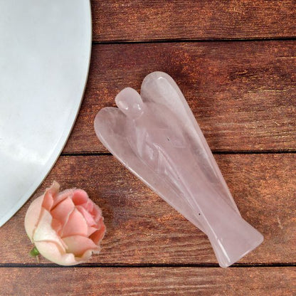 Natural Crystal Angel Size 7.6 cm (3 inch)