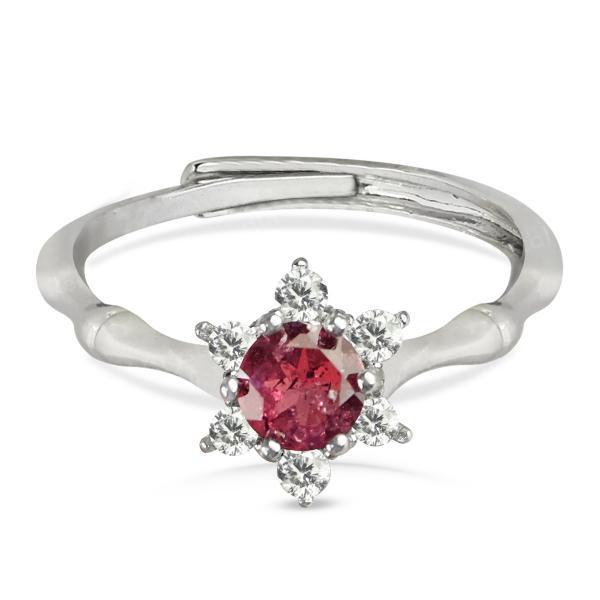 AAA Adjustable Ruby Gemstone Ring for Women Girls