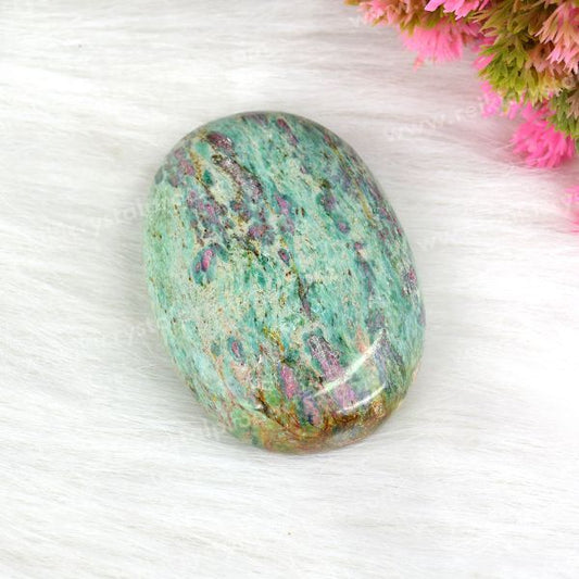 Ruby Fuchsite Palm Stone Big Size 5 cm