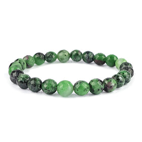 Ruby Zoisite Crystal Bracelet | Natural Healing Gemstone Bracelet for Passion & Vitality