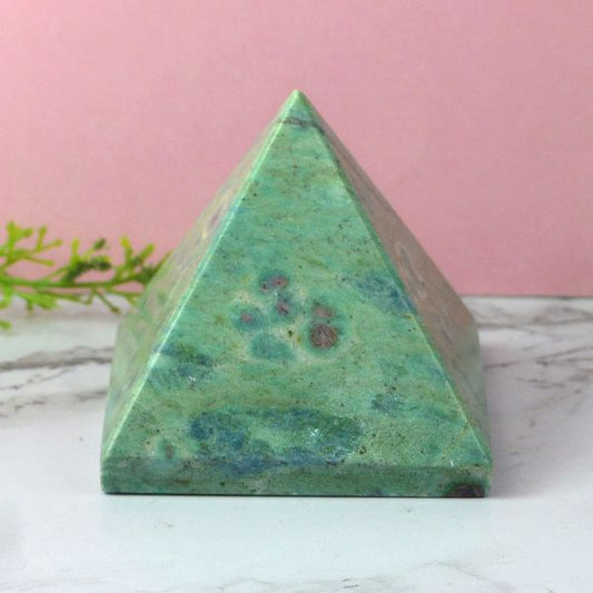 Natural Ruby Fuchsite Pyramid 50-55 mm