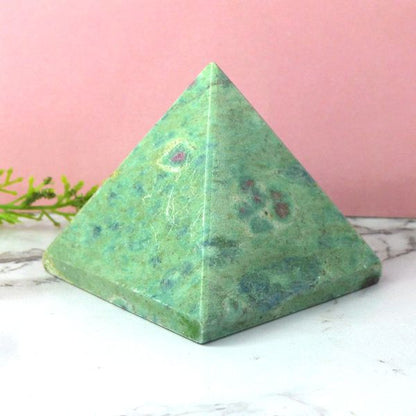 Natural Ruby Fuchsite Pyramid 50-55 mm