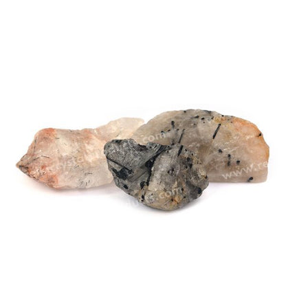 Black Rutile Quartz Raw Rough Stones