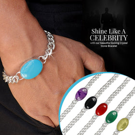 Gemstone Oval Shape Salman Khan Bracelet for Man & Boys
