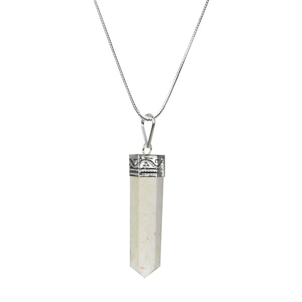 Scolasite Pencil Pendant With Chain