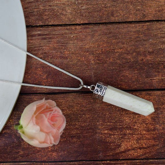 Scolasite Pencil Pendant With Chain
