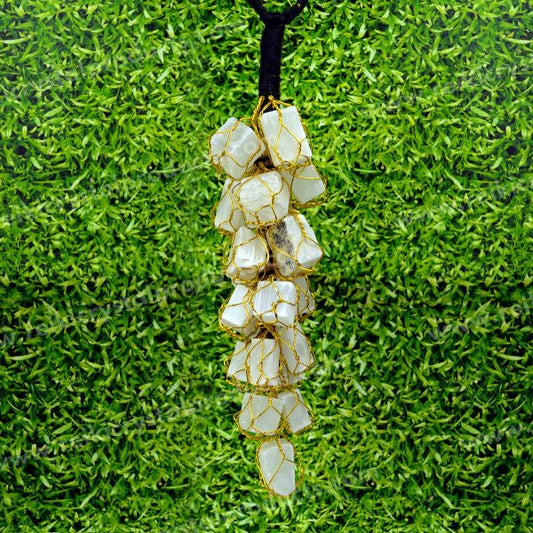 Selenite Tumble Stone Car Hanging / Door Hanging Accessories