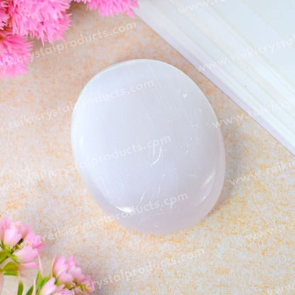 Selenite Palm Stone Big Size 5 cm