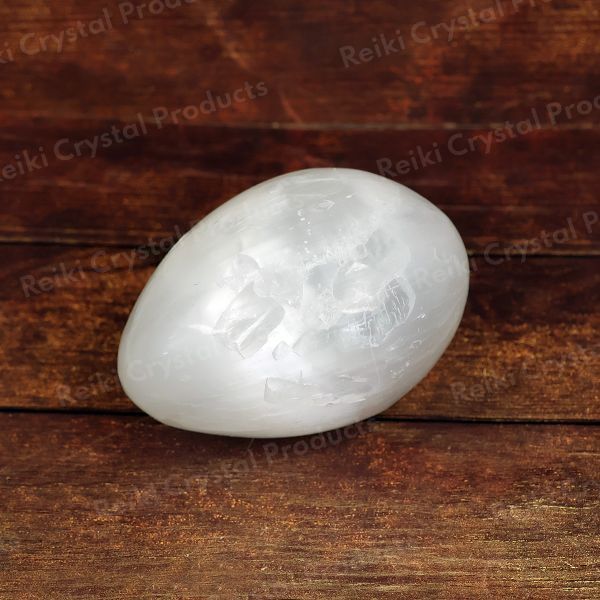 Natural Selenite Crystal Egg 6cm