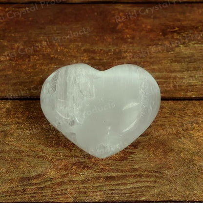 Natural Selenite Crystal Small Heart 4.5cm